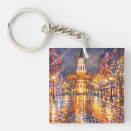Llavero Burlington Vermont Church Street Acrylic Keychain