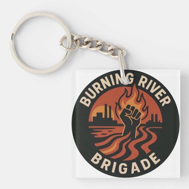 Llavero Burning River Brigade (Frente)