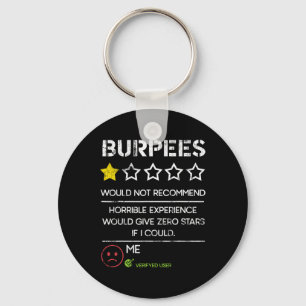 Llavero Burpees No Recomendaría Cero Estrellas Divertido G