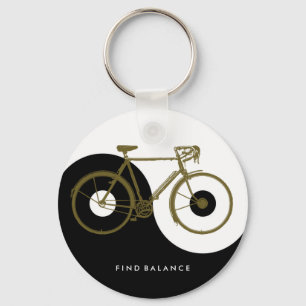 Llavero BUSCAR EQUILIBRIO / bicicleta yin yang