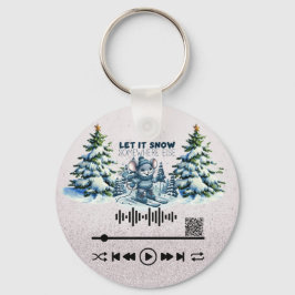 Llavero Buscar , "Let it Snow" KeyChain