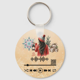 Llavero Buscar , "Let it Snow" KeyChain