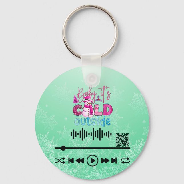 Llavero Buscar vídeo, frío fuera (Anverso)