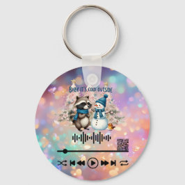 Llavero Buscar vídeo, "Frío fuera" KeyChain