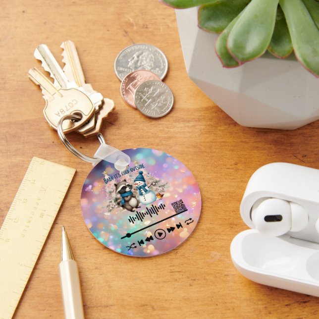 Llavero Buscar vídeo, "Frío fuera" KeyChain (Escritorio )