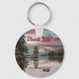 Llavero Business Gracias A Los Navidades Snowy Landscape