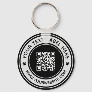 Llavero Business Professional Scan Me QR Code Negro modern