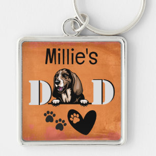 Llavero Búsqueda personalizada de Basset Hound