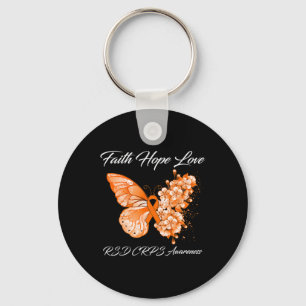 Llavero Butterfly Faith Hope Love Rsd Crps Conciencia 1