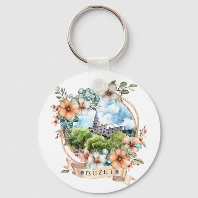 Llavero Buzet Croatia (Anverso)