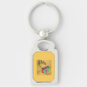 Llavero Buzón de audio retro.