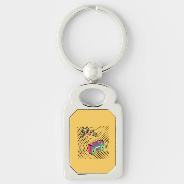 Llavero Buzón de audio retro. (Anverso)