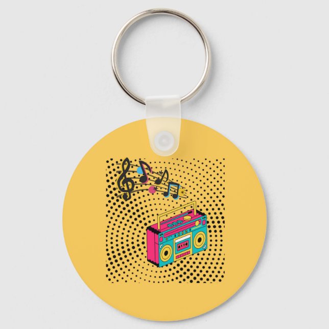 Llavero Buzón de audio retro. (Anverso)