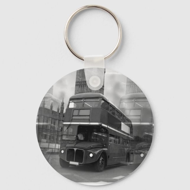 Llavero BW Black & White London Bus & Big Ben (Anverso)