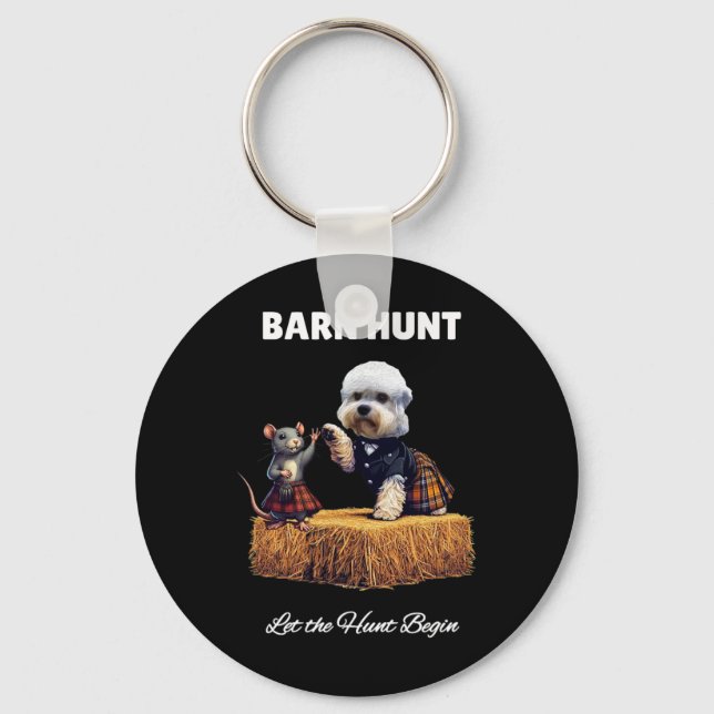 Llavero Byrn Hunt Lover - Rat Cute Y Dandie Dinmont Dog (Anverso)