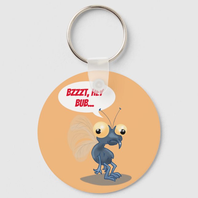 Llavero Bzzt, Hey Bub! Personalizado Fly (Anverso)
