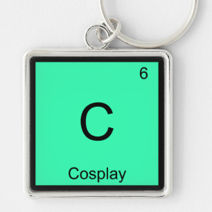 Llavero C - Cosplay Química Elemento Símbolo Traje Camiset
