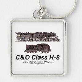 Llavero C&O Class H-8 Allegheny Steam Locomotive Profile