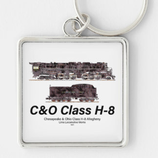 Llavero C&O Class H-8 Allegheny Steam Locomotive Profile