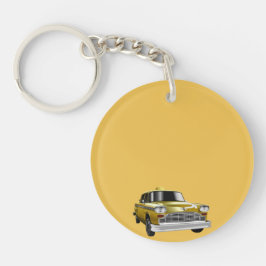 Llavero Cab de cosecha amarilla de Nueva York