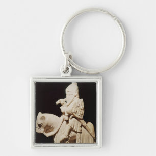 Llavero Caballero en armadura en su caballo