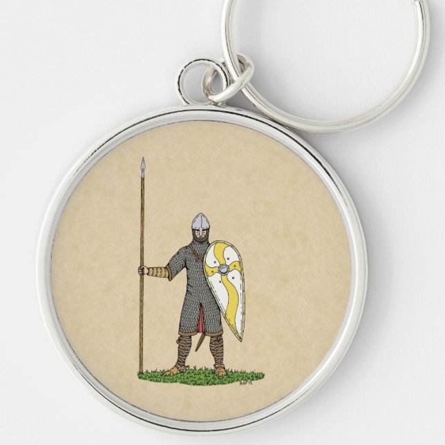 Llavero Caballero normando medieval circa 1066 (Frente)