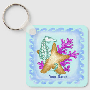 Llavero caballito de mar de los amigos del mar