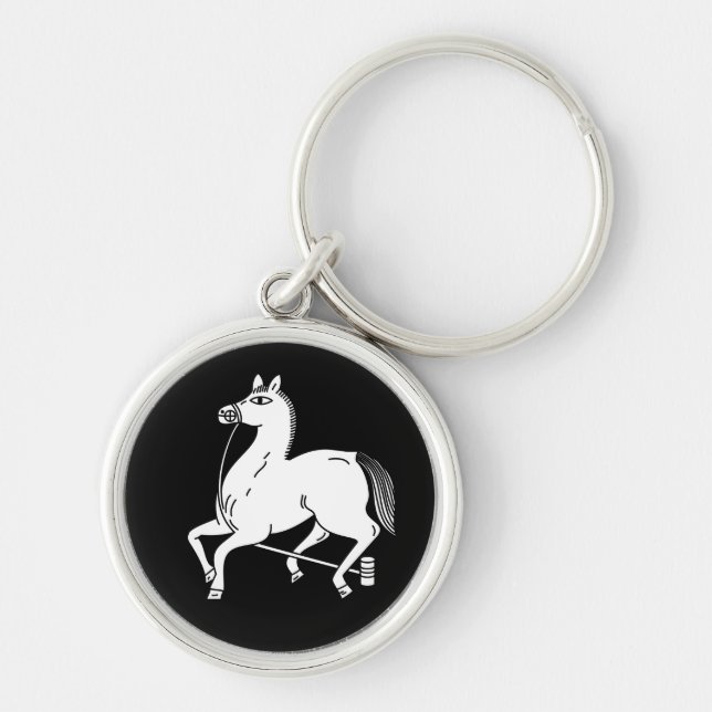 Llavero Caballo campeón atado (Frente)