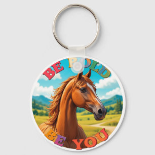 Llavero Caballo con cita motivacional
