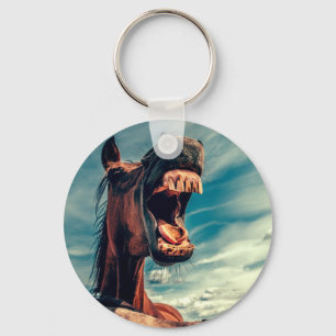 Llavero Caballo con dientes de buey Neigh animal salvaje d