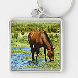 Llavero Caballo de bahía