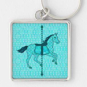Llavero Caballo de Carusel - Turquesa y Aqua