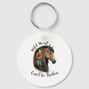 Llavero Caballo de corazón salvaje no puede ser roto