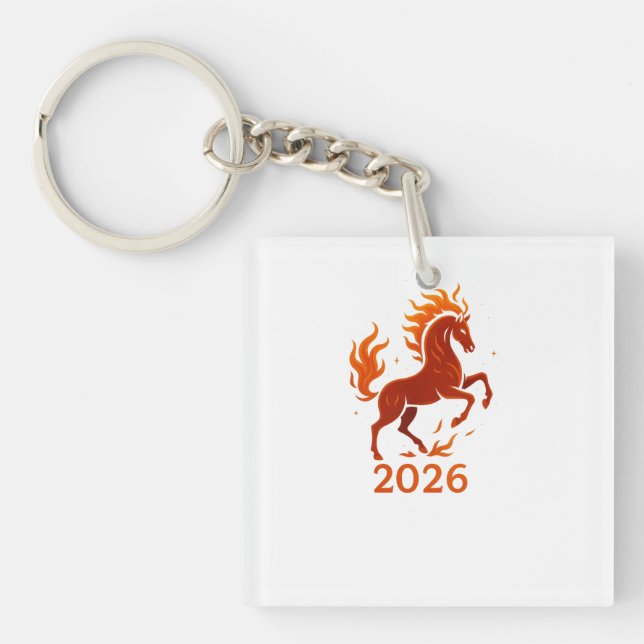 Llavero Caballo de fuego 2026 (Frente)