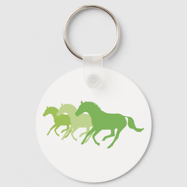 Llavero Caballo en marcha (verde) (Anverso)