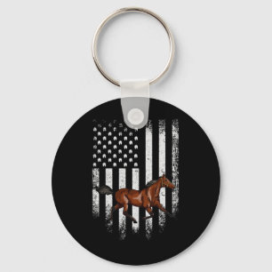 Llavero Caballo estandarizado de la bandera estadounidense