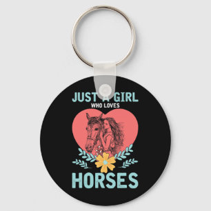 Llavero Caballo femenino de equitación con regalo animal