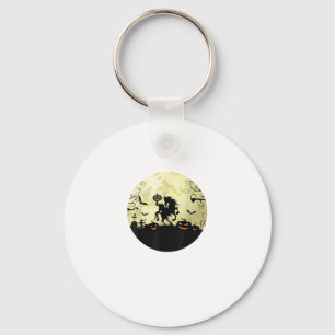 Llavero caballo halloween jinete sin cabeza calabaza y lun