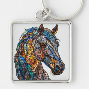Llavero Caballo Majestuoso con Colores Vibrantes