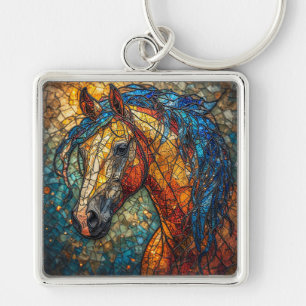 Llavero Caballo Majestuoso con Colores Vibrantes