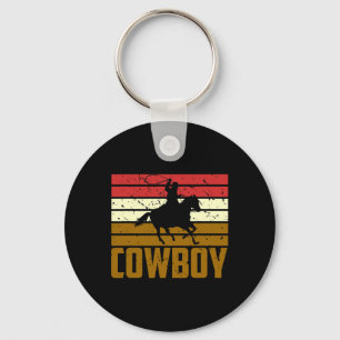 Llavero Caballo montando Rodeo Texas Gira Vaquero