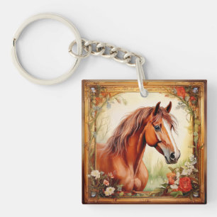 Llavero Caballo salvaje y libre