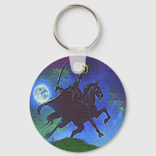 Llavero Caballo sin cabeza en luz azul
