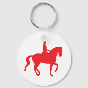 Llavero Caballo y jinete del Dressage de Piaffe (red)