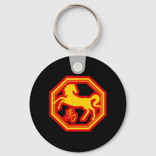 Llavero Caballo zodiaco chino