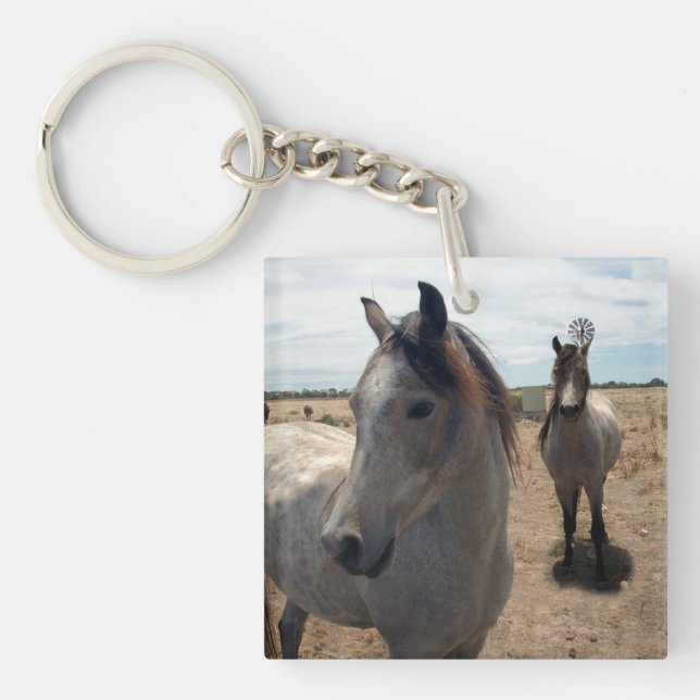 Llavero Caballos Árabes Escaneados, (Frente)