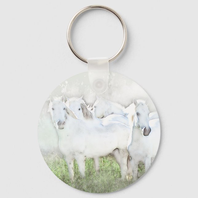 Llavero Caballos blancos (Anverso)