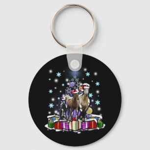Llavero Caballos con estilos del navidad