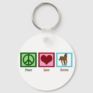 Llavero Caballos de amor por la paz