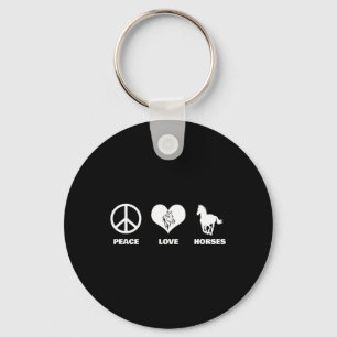 Llavero Caballos de amor por la paz Caballos ecuestres de 